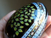 Trees Ukrrainian Easter Egg Pysanky By So Jeo : Pysanky pysanka ukrainian easter egg batik art sojeo florals flowers birds stars trees vines blooms buds bluebird owl art sojeo "so jeo" eggshell egg shell blown decoration ivy garden rainbow rosie posy nightshad victorian trees etched brown chicken eggs turkey